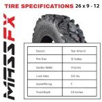 MASSFX 26" Off-Road ATV/UTV Utility Tire Set