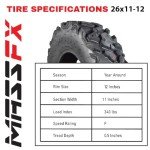 MASSFX 26" Off-Road ATV/UTV Utility Tire Set