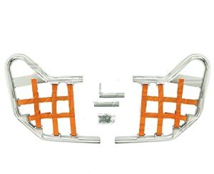 Polaris Predator 500 Nerf Bars - Silver/Orange