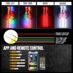 3FT LED Whip Lights with App Control for ATV