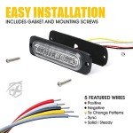 Xprite Amber 12 LED Strobe Light Kit for ATVs