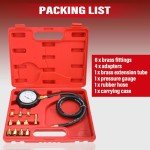 KUNTEC 0-500PSI Oil Pressure Gauge Tester Kit