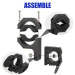 Quick-Release Rubber Clamps for ATV Tool Mounting