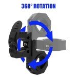 Quick-Release Rubber Clamps for ATV Tool Mounting