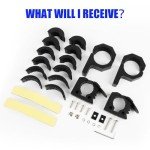 Quick-Release Rubber Clamps for ATV Tool Mounting