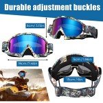 Fiada ATV Goggles - Anti Fog for Riding