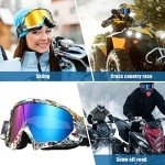 Fiada ATV Goggles - Anti Fog for Riding