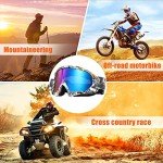 Fiada ATV Goggles - Anti Fog for Riding