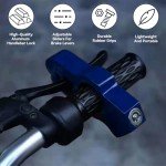 Anti-Theft Motorcycle Handlebar Lock with Keys