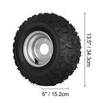 145x70-6 ATV Go Kart Tires and Rims Set