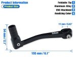 Folding CNC Aluminum Gear Shifter for Dirt Bikes