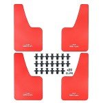 Red Universal Mudflaps for ATV and Vehicle