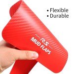 Red Universal Mudflaps for ATV and Vehicle