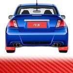 Red Universal Mudflaps for ATV and Vehicle