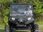 SuperATV Heavy Duty Clear Scratch Resistant Full Windshield for 2016+ Polaris Ranger Full-Size 570 / Crew | 1/4" Thick Polycarbonate| Preinstalled Bulb Seal Than Glass | Hard Coated | USA Made!