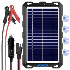 7.5W Portable Solar Battery Trickle Charger Kit