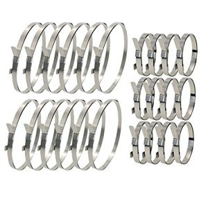 24PCS Adjustable Stainless Steel Axle Boot Clamps