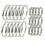 24PCS Adjustable Stainless Steel Axle Boot Clamps