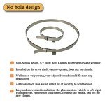 24PCS Adjustable Stainless Steel Axle Boot Clamps