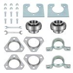 Go Kart Live Axle Bearing Kit with Hangers