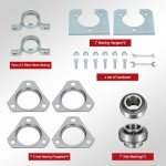 Go Kart Live Axle Bearing Kit with Hangers