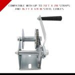 VAIDPRO Manual Boat Trailer Winch - 500 lbs Capacity