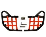 Honda TRX 450R Nerf Bars - Black/Red