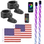 KEMIMOTO LED Whip Lights with App Control