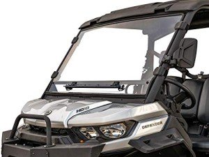 Scratch-Resistant Flip-Vent Windshield for Can-Am Defender