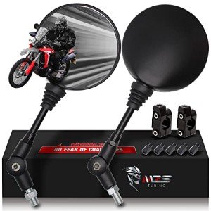 Adjustable Folding ATV and Motorcycle Mirrors 8mm/10mm