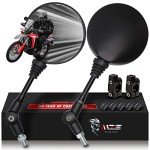 Adjustable Folding ATV and Motorcycle Mirrors 8mm/10mm