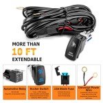 160W ATV Rock Lights Wiring Harness with Switch