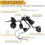 LED Light Bar Wiring Harness Kit for Off-Road