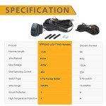 LED Light Bar Wiring Harness Kit for Off-Road