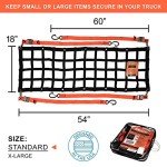 Adjustable Tailgate Cargo Net for Trucks