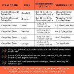 Adjustable Tailgate Cargo Net for Trucks