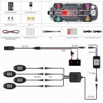 RGB LED Rock Lights with Remote for ATV & UTV