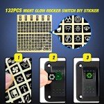 Nilight 2 Gang 12V Rocker Switch Panel with Green Switches