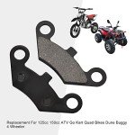 GOOFIT Motorcycle Brake Pads Replacement For 125cc 150cc ATV Dirt Pit Bike Go Kart Quad Bikes Dune Buggy 4 Wheeler