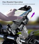Adjustable 1'' Ball Phone Mount for ATVs and Bikes