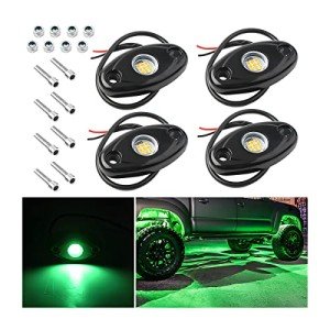 LED Rock Lights for Trucks and ATV – Green