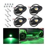 LED Rock Lights for Trucks and ATV – Green