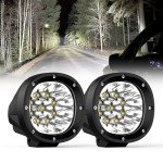 POLARPRA 4" Round LED Offroad Lights - 2 Pack