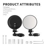 Foldable 360° Motorcycle Mirrors - 2 Pack