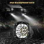 POLARPRA 4" Round LED Offroad Lights - 2 Pack