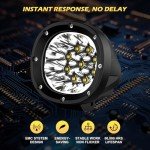 POLARPRA 4" Round LED Offroad Lights - 2 Pack