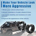 GAsupply 2" Black ATV Wheel Spacers 4x110