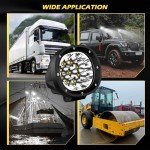 POLARPRA 4" Round LED Offroad Lights - 2 Pack