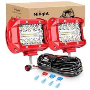 Nilight 2PCS 60W LED Light Bar Combo