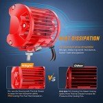 Nilight 2PCS 60W LED Light Bar Combo